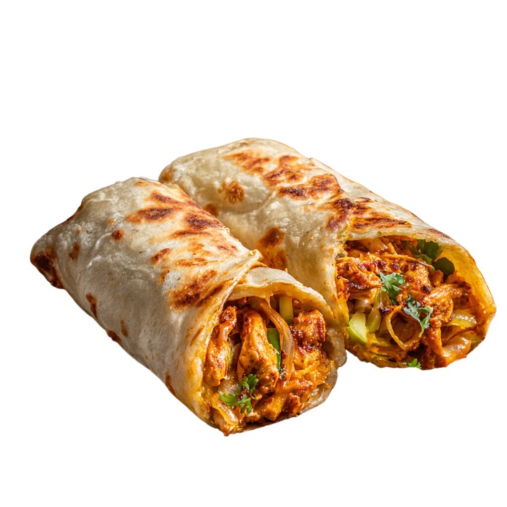 Butter Chicken Kathi Roll - Roti Roll
