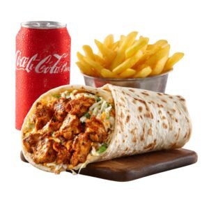 Chicken Tikka Roll Meal