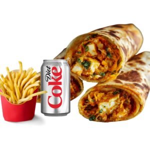 Peri Peri Paneer Kathi Roll Meal