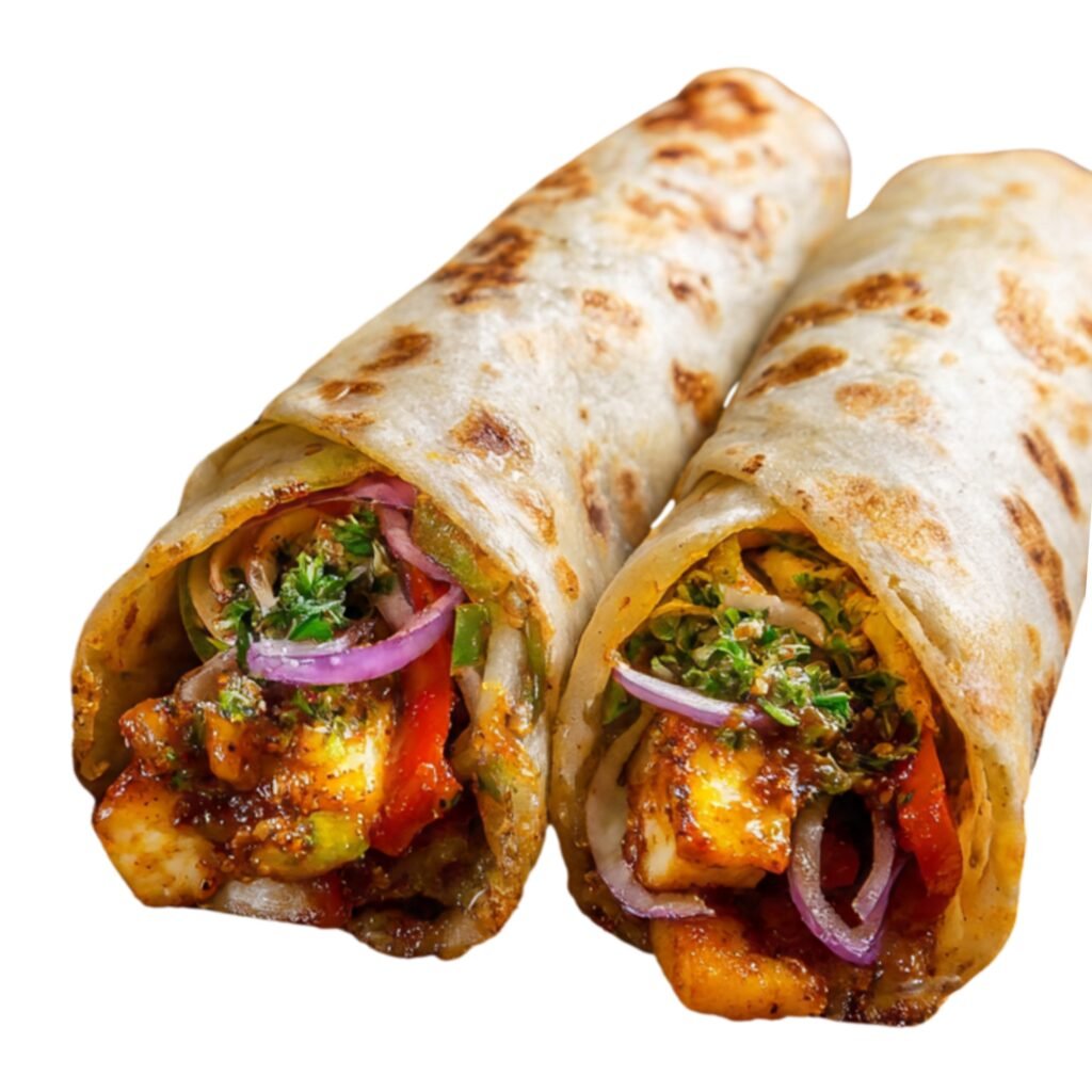 Chilli Paneer Roll - Roti Roll