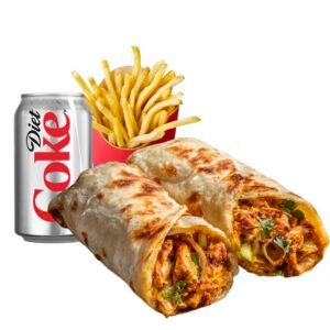 Butter Chicken Kathi Roll Meal