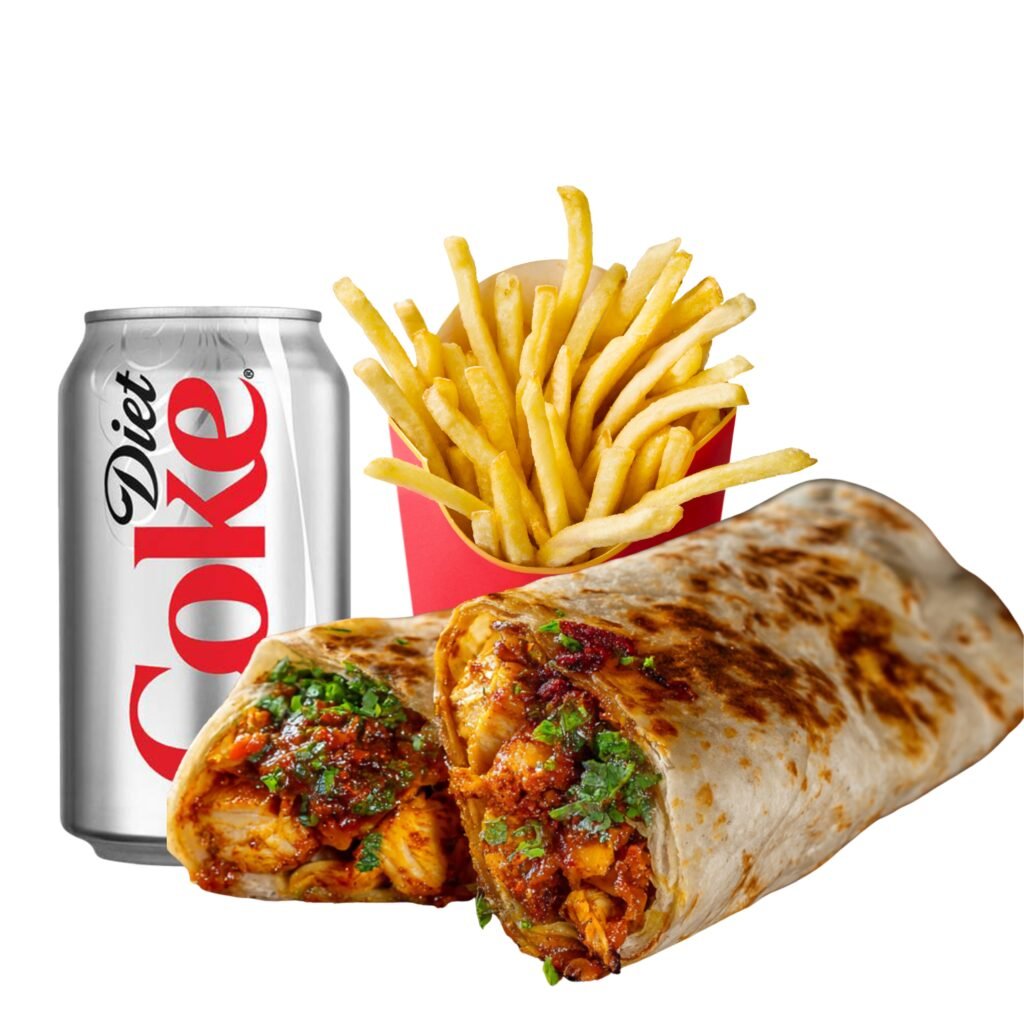 Chilli Chicken Roll Meal - Roti Roll