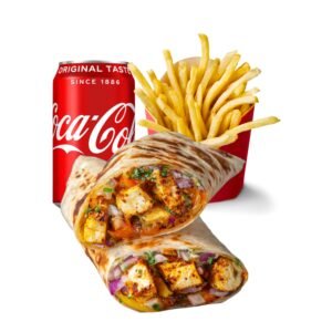 Paneer Makhani Roll Meal