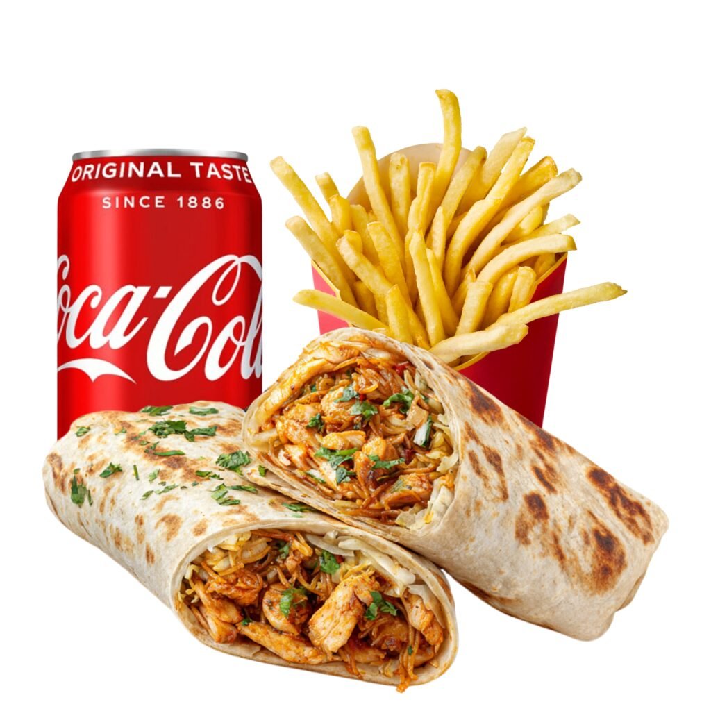 Chicken & Chowmein Roll Meal - Roti Roll