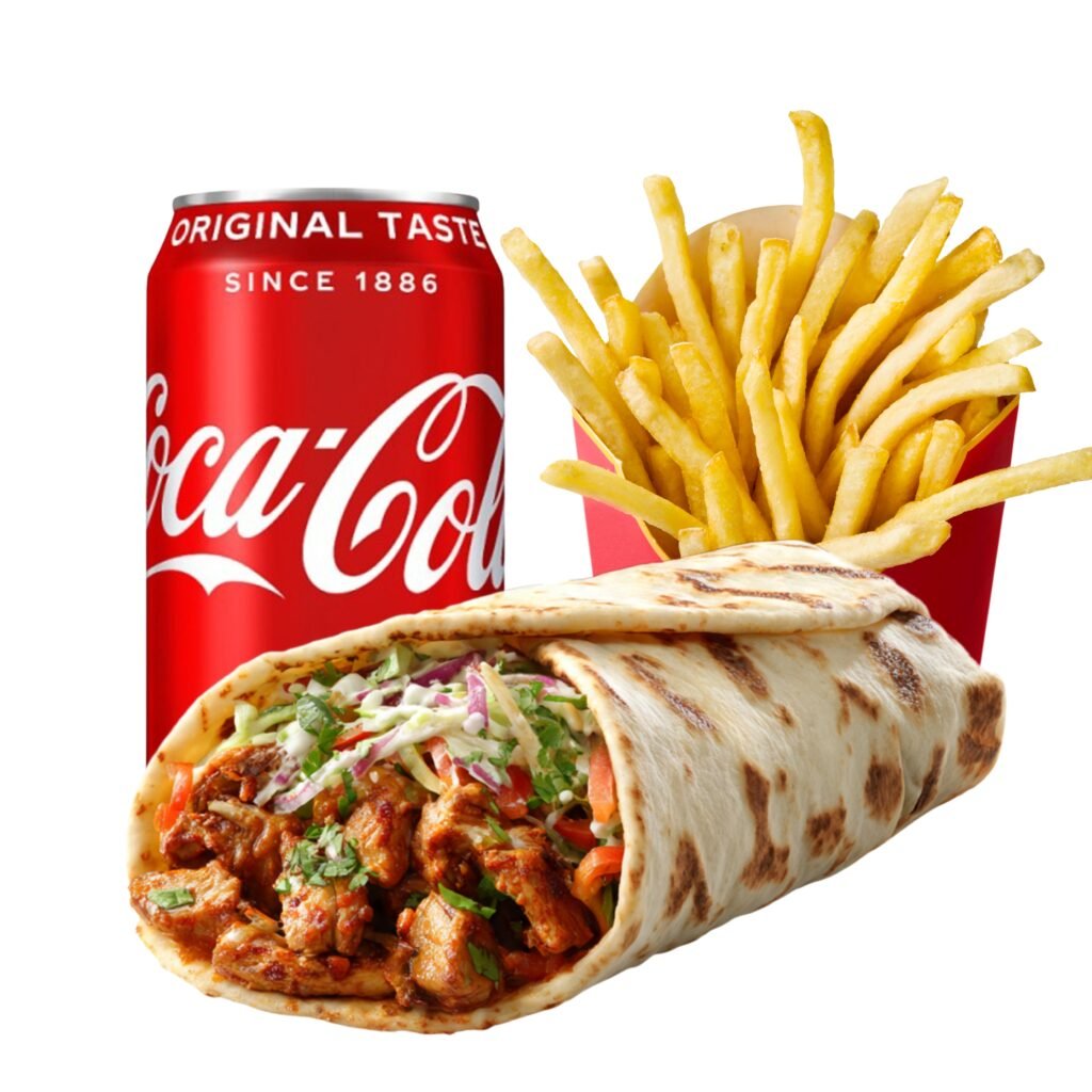 Tandoori Chicken Kathi Roll Meal - Roti Roll