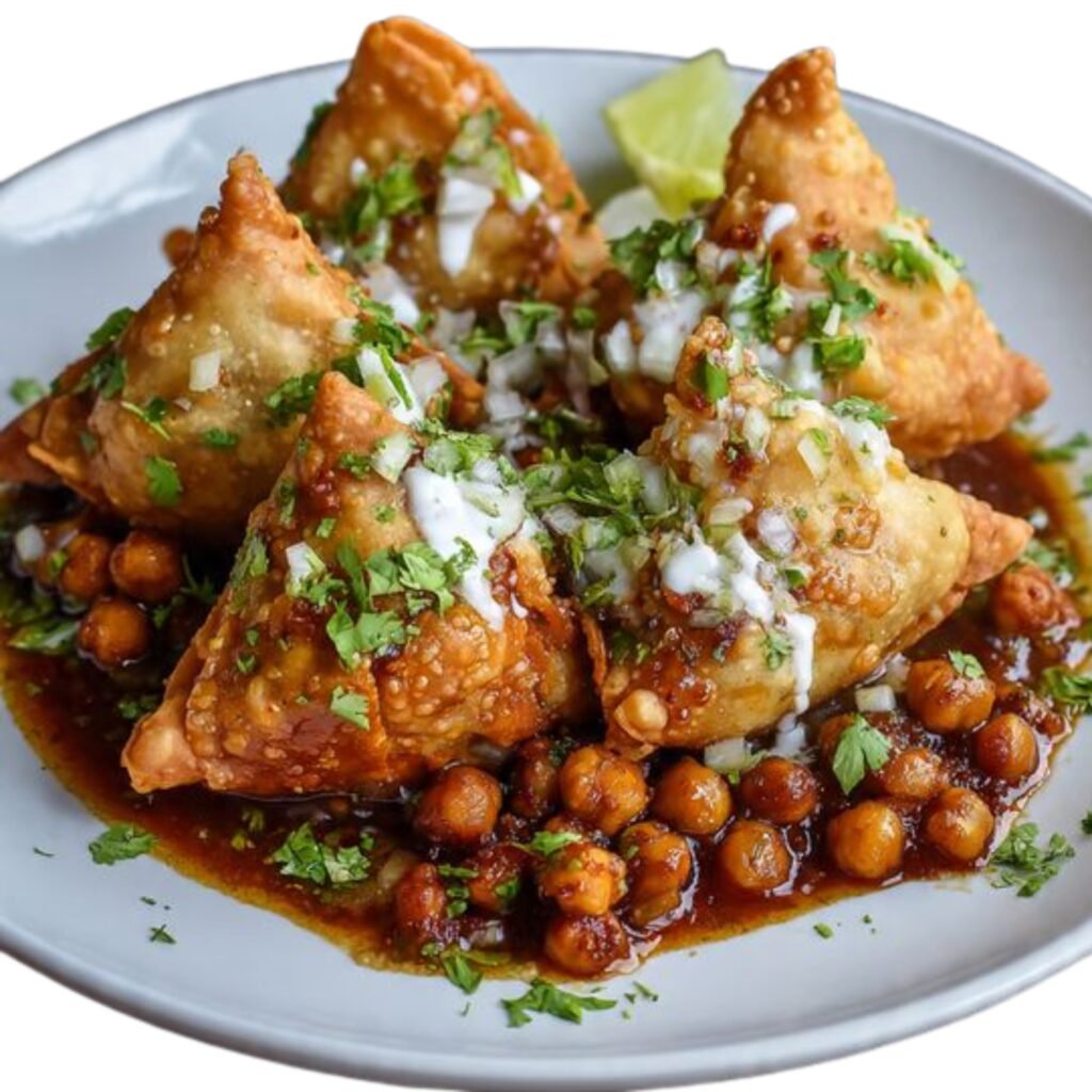Cholle Samosa - Roti Roll
