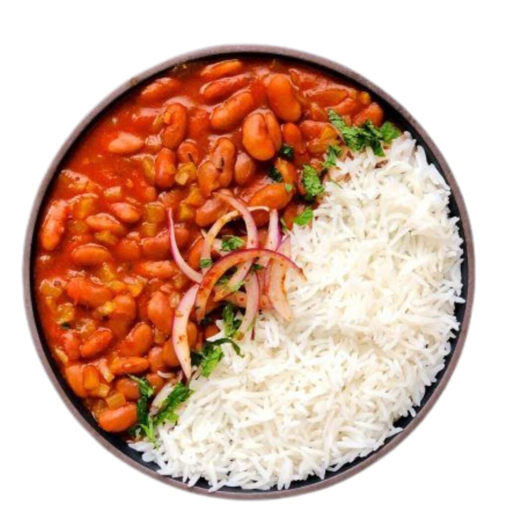 Rajma With Roti Rajma Chawal Bowl - Roti Roll
