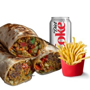 Veg. Kebab Roll Meal