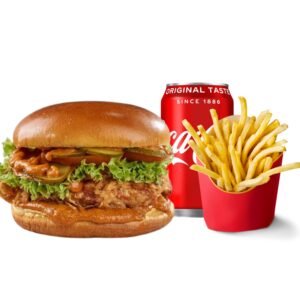 Butter Chicken Burger Meal