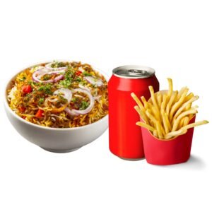Roti Roll Biryani style Rice Bowl-Vegetarian Meal