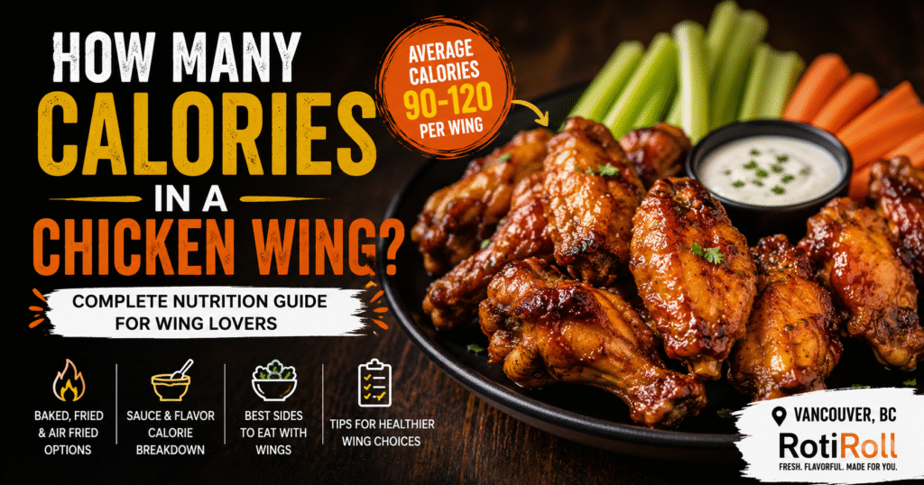 how many calories in a chicken wing