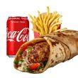 Chicken Seekh Kebab Kathi Roll Meal